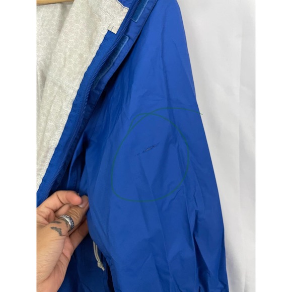 The North Face Blue Windbreaker Jacket MEDIUM Full Zip Softshell Hooded Light - Picture 13 of 13